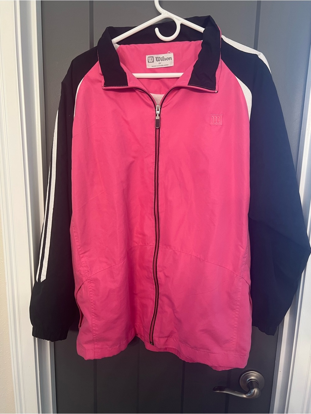 Wilson Hot Pink and Black full-Zip Jacket size 2X.